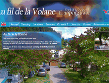 Tablet Screenshot of campingaufildelavolane.com